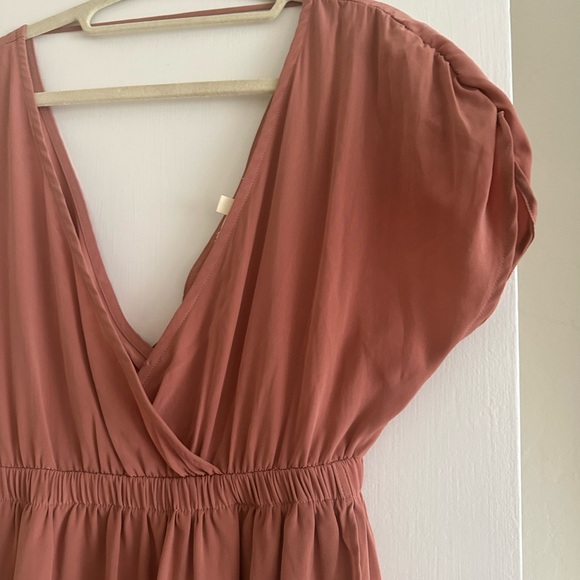 Pink faux wrap dress - Picture 3 of 5